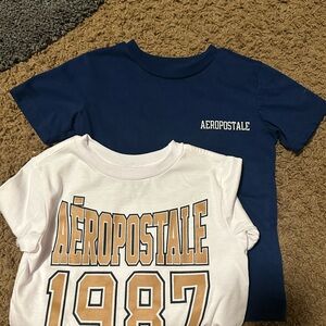 Aeropostale Kids' Navy and White Graphic Tee Set